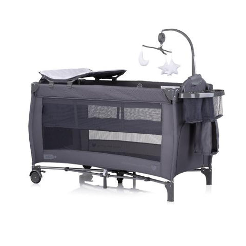 Детска преносима кошара Бела антрацит