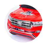 Eл.джип ПОЛИЦИЯ Патрул,кож.седалка,червен