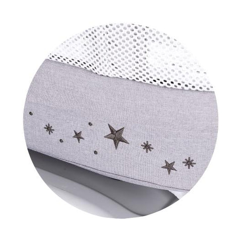 Кошара-люлка с LED дисплей "Sogno" сива