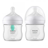 Комплект за новородено Philips AVENT SCD657/11 с 4 шишета за хранене Natural Response с биберони без протичане, клапа AirFree, залъгалка Ultra Soft и четка за почистване