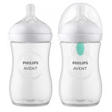 Комплект за новородено Philips AVENT SCD657/11 с 4 шишета за хранене Natural Response с биберони без протичане, клапа AirFree, залъгалка Ultra Soft и четка за почистване