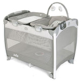 Бебешка кошара Joie excursion™ change & bounce, с шезлонг с вибрация и музика и подложка за повиване