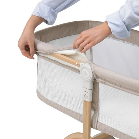 Бебешка кошара Next to me 3 в 1 Lionelo Malin Evo люлееща се, с комарник