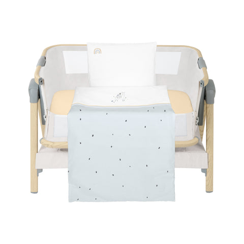 Бебешки спален комплект за мини-кошара 5ч Stripy Friends