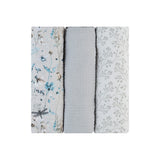 Комплект 3 бр муселинови пелени 100х100 см Dreamy Fields Grey