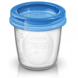Philips AVENT Контейнери за съхранение на кърма или бебешка храна 180 мл, 5 бр./оп. SCF619/05