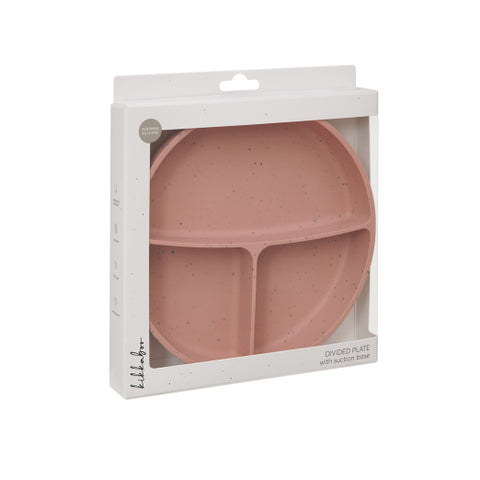 Чиния с отделения и вакуумно дъно Platinum Silicone Blush