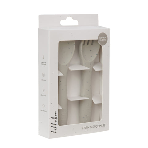 Сет вилица и лъжица Platinum Silicone Sand