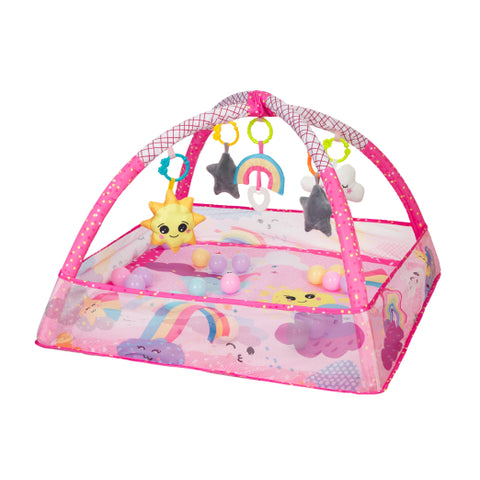 Активна гимнастика с 18 топчета Pink Sky