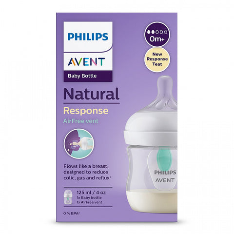 Philips Avent ШИШЕ Natural Response 3.0 с биберон 0м+, клапа AirFree, 125мл