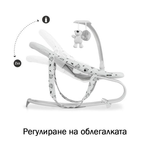 Шезлонг Hauck Bouncer Deluxe Nordic Grey