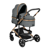 Комбинирана количка 3в1 трансф. седалка Amaia Dark Grey 2024