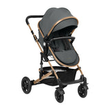 Комбинирана количка 3в1 трансф. седалка Amaia Dark Grey 2024