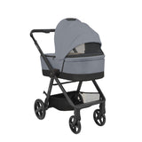 Комбинирана количка 3в1 с кош за новородено Mia Grey