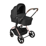 Комбинирана количка 2в1 с кош за новородено Kara Black
