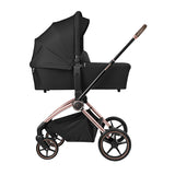 Комбинирана количка 2в1 с кош за новородено Kara Black