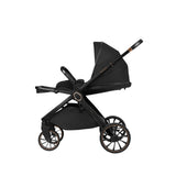 Комбинирана количка 2в1 с кош за новородено Tiffany Black 2024