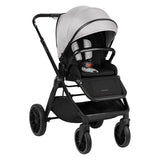 Комбинирана количка 2в1 с кош за новородено Tiffany Light Grey 2024