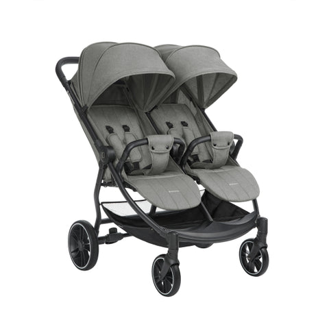 Количка за близнаци Happy 2 Light Grey 2024