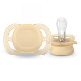 Комплект от 2 бр. ортодонтични залъгалки за новородени Philips AVENT SCF075/01 Ultra Start 0-2м, в оранжево и лилаво, в кутия за стерилизиране